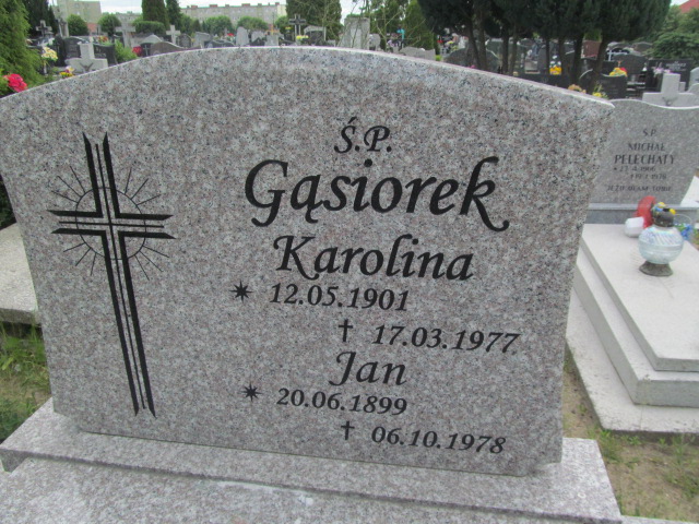 Jan Gąsiorek 1899 Bytów - Grobonet - Wyszukiwarka osób pochowanych
