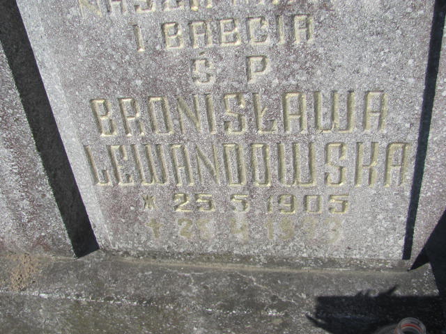 Bronisława Lewandowska 1905 Bytów - Grobonet - Wyszukiwarka osób pochowanych