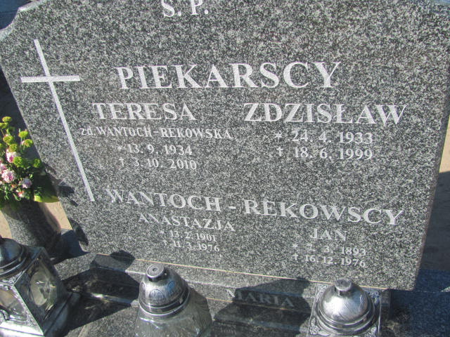 Teresa Piekarska 1934 Bytów - Grobonet - Wyszukiwarka osób pochowanych