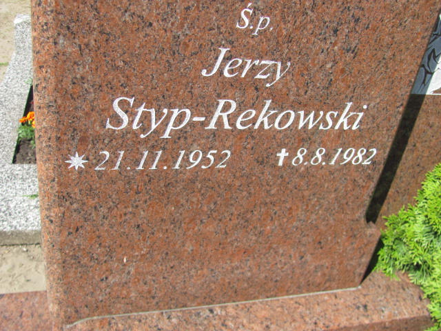 Jerzy Marian Styp Rekowski 1952 Bytów - Grobonet - Wyszukiwarka osób pochowanych