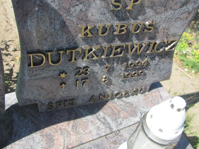 Jakub Dutkiewicz 1994 Bytów - Grobonet - Wyszukiwarka osób pochowanych