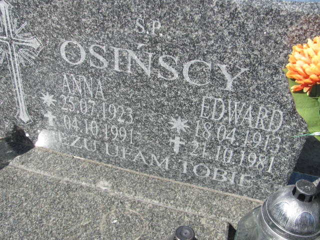 Edward Osiński 1913 Bytów - Grobonet - Wyszukiwarka osób pochowanych