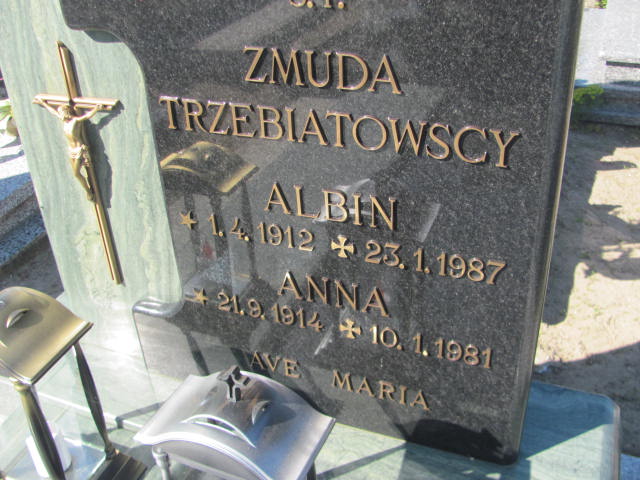 Albin Żmuda Trzebiatowski  1912 Bytów - Grobonet - Wyszukiwarka osób pochowanych