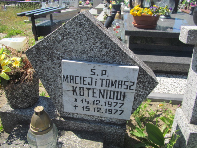 Maciej Koteniow 1977 Bytów - Grobonet - Wyszukiwarka osób pochowanych