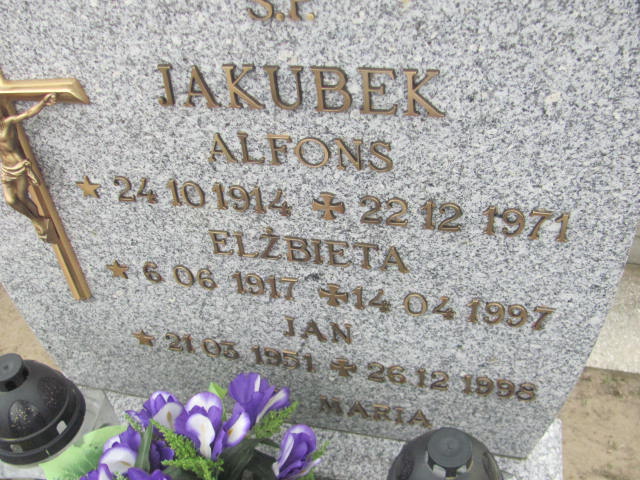 Elżbieta Jakubek 1917 Bytów - Grobonet - Wyszukiwarka osób pochowanych