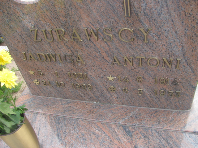 Jadwiga Żurawska 1921 Bytów - Grobonet - Wyszukiwarka osób pochowanych