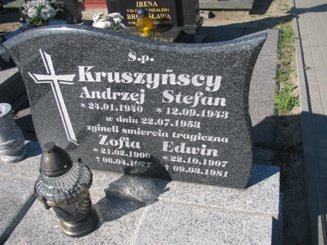 Zofia Kruszyńska 1909 Bytów - Grobonet - Wyszukiwarka osób pochowanych