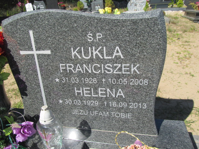 Franciszek Kukla 1926 Bytów - Grobonet - Wyszukiwarka osób pochowanych