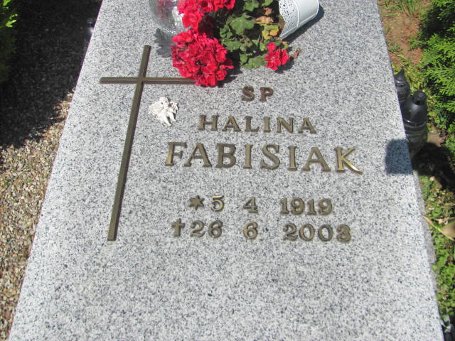 Halina Fabisiak 1919 Bytów - Grobonet - Wyszukiwarka osób pochowanych