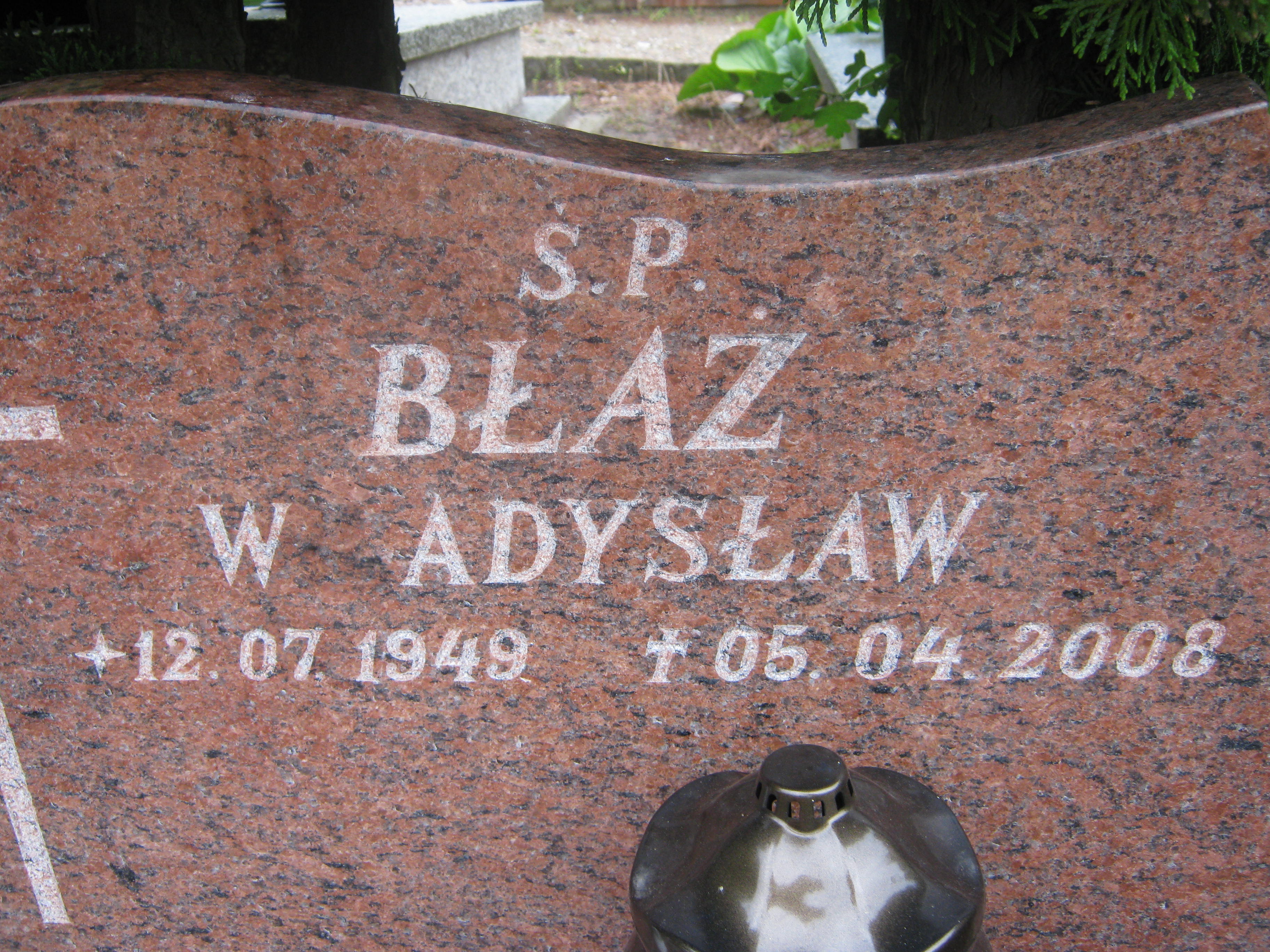 Władysław Błaż 1949 Bytów - Grobonet - Wyszukiwarka osób pochowanych