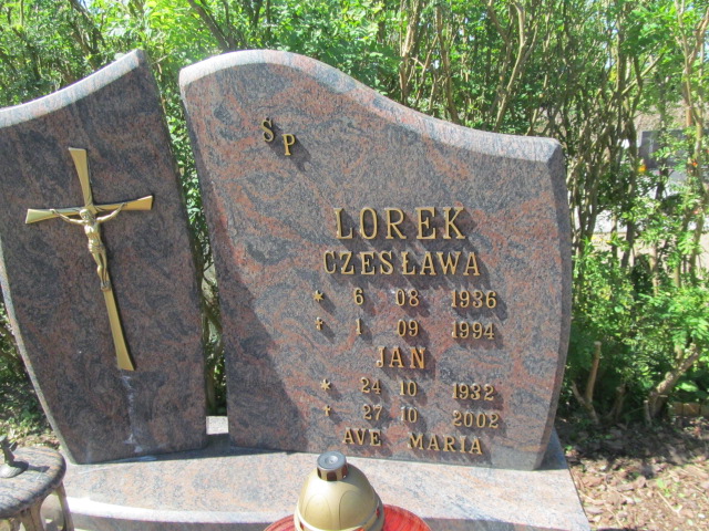 Czesława Lorek 1936 Bytów - Grobonet - Wyszukiwarka osób pochowanych