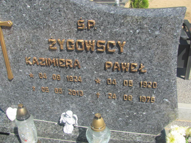 Paweł Żygowski 1920 Bytów - Grobonet - Wyszukiwarka osób pochowanych