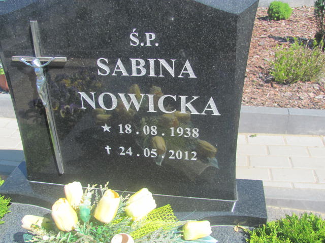 Sabina Nowicka 1938 Bytów - Grobonet - Wyszukiwarka osób pochowanych
